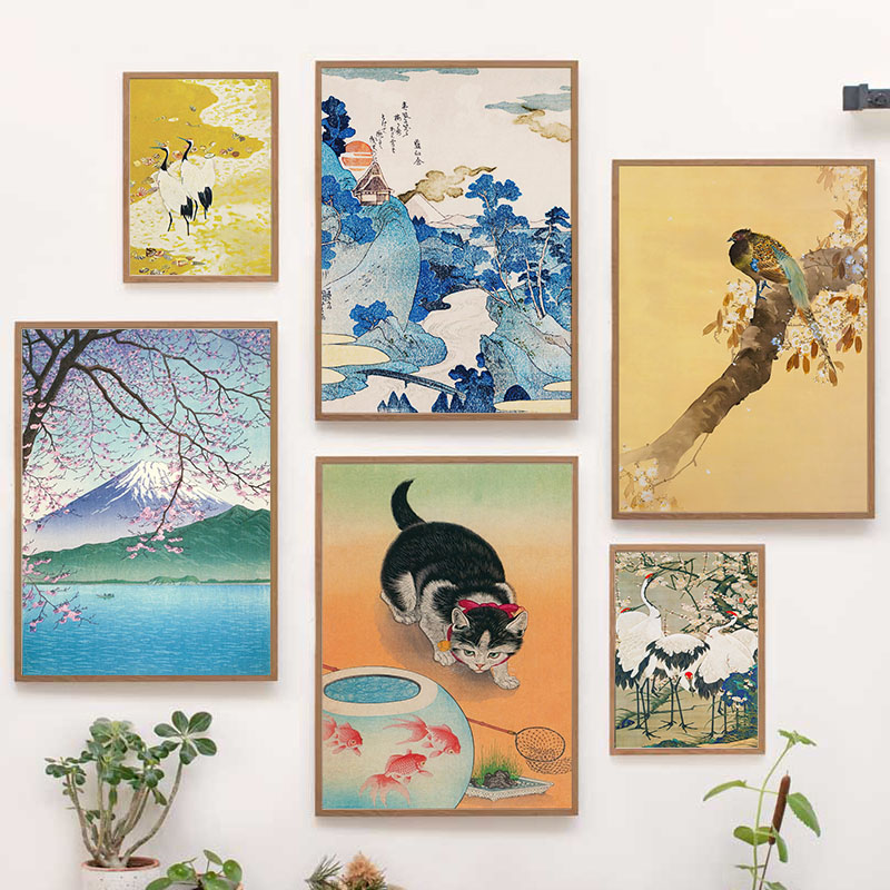Pintura en lienzo japonesa Kat - Home Decor Nz reseña y precio