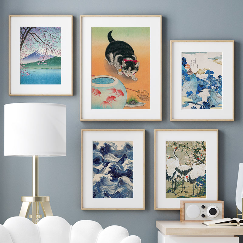 Pintura en lienzo japonesa Kat - Home Decor Nz reseña y precio