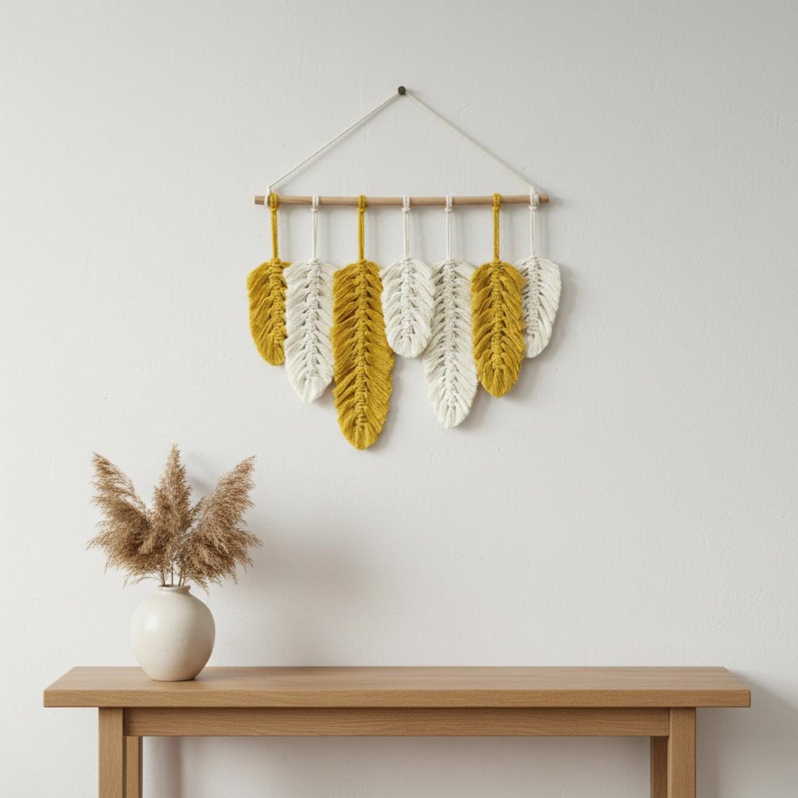 Tapiz de Pared de Macramé con  - Macrame Wall Hanging reseña y precio