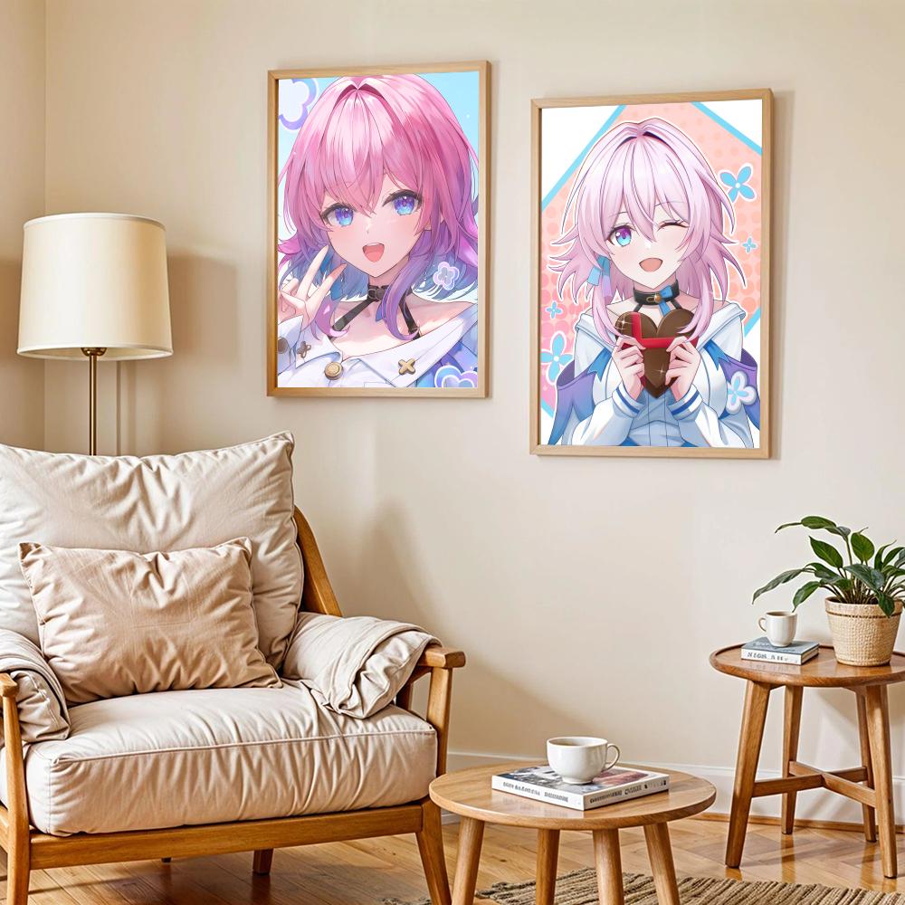 Póster Honkai del 7 de marzo,  - Home Decor Living Room Ideas reseña y precio