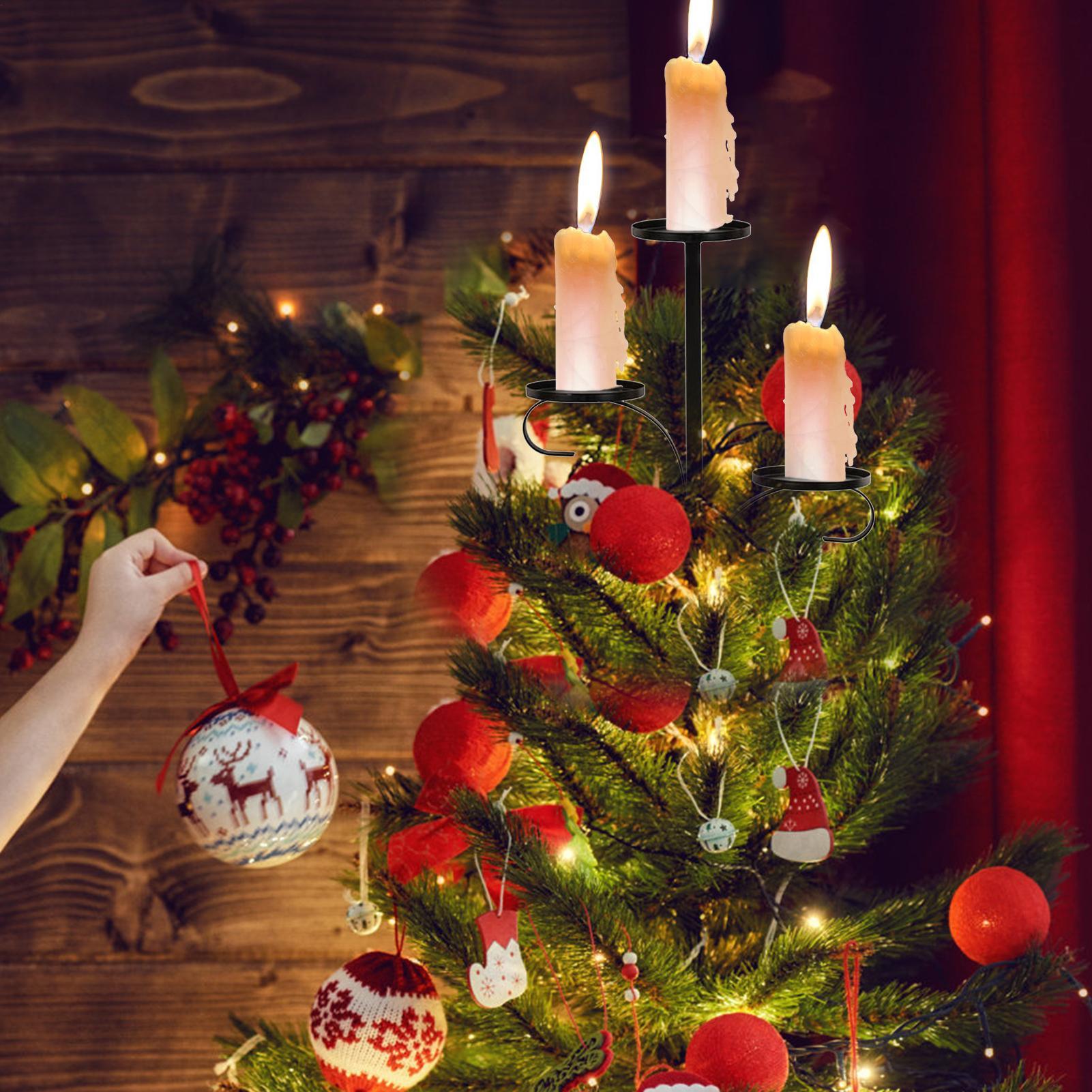 Candelabro de árbol Triple neg - Home Decor Xmas Tree reseña y precio