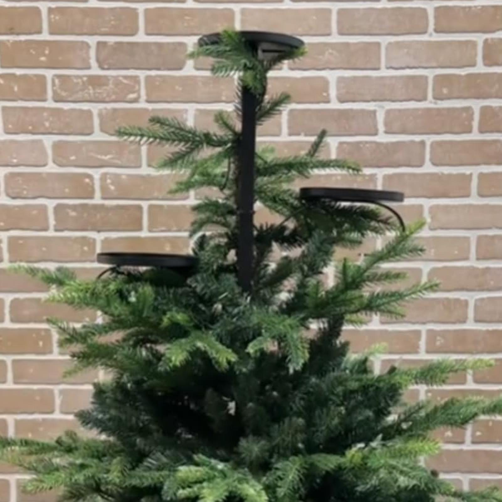 Candelabro de árbol Triple neg - Home Decor Xmas Tree reseña y precio