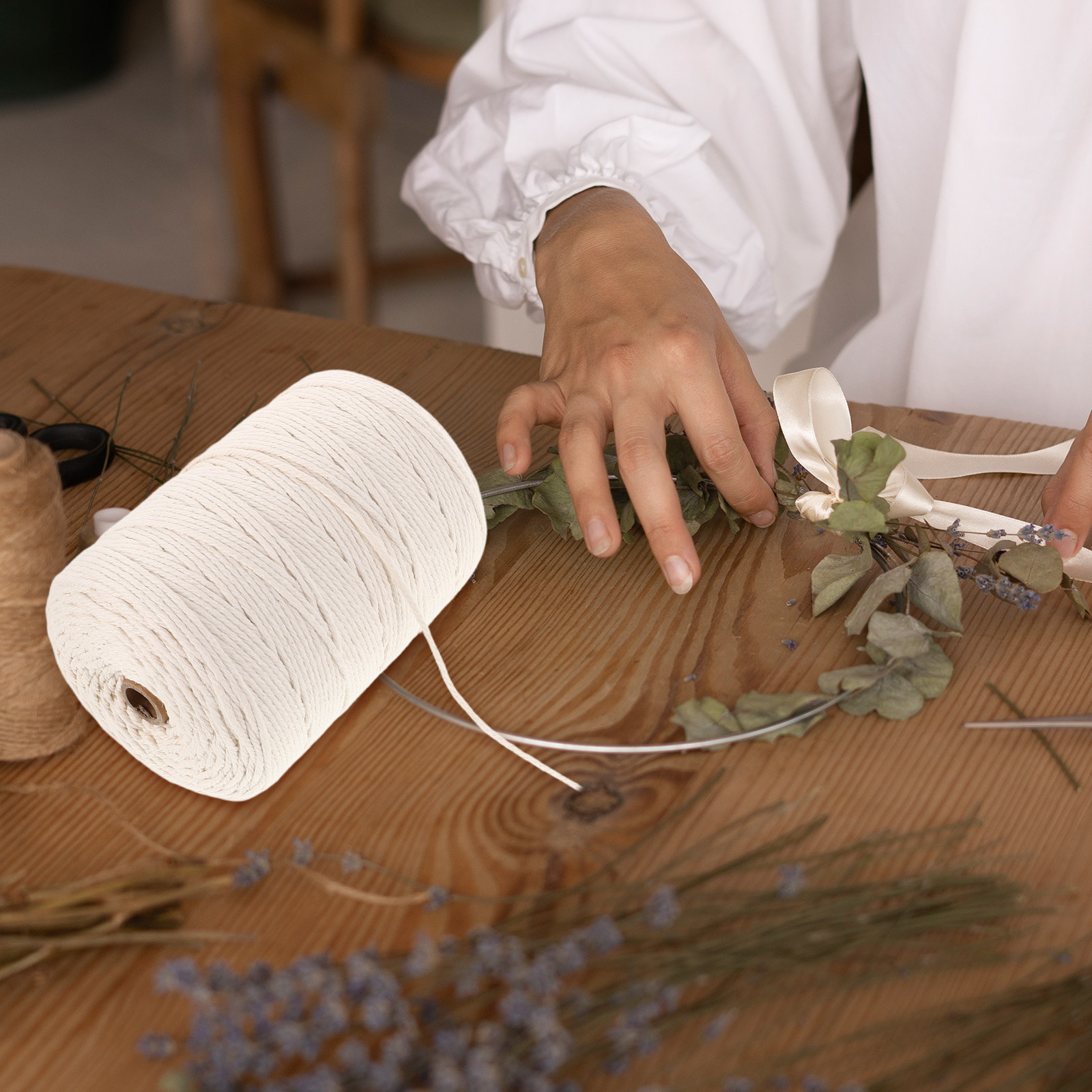 1 rollo de cuerda de algodón g - Macrame Wall Hanging reseña y precio