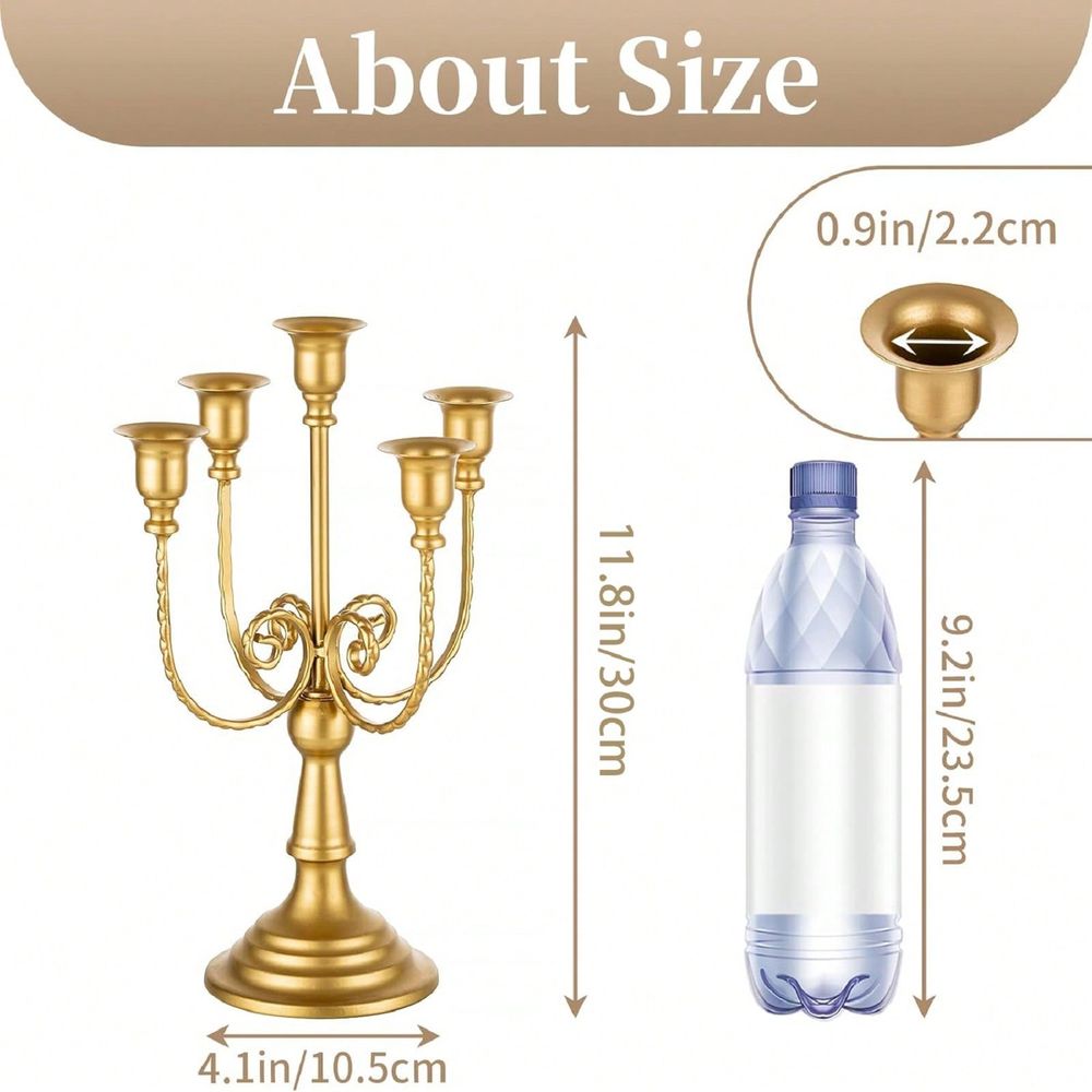 Paquete de Candelabros Dorados - Home Decor Gold reseña y precio