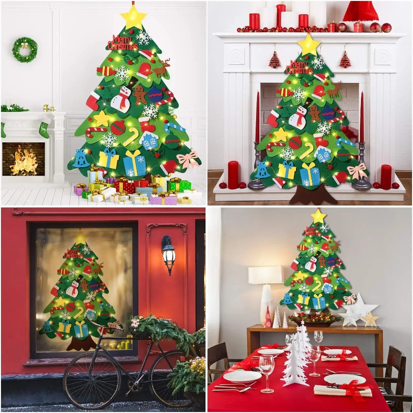 Árbol de Navidad de Fieltro DI - Home Decor Xmas Tree reseña y precio